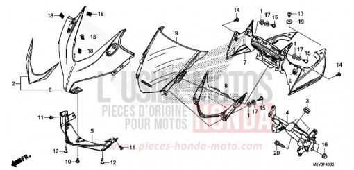 OBERER WINDLAUF CBR500RAF de 2015